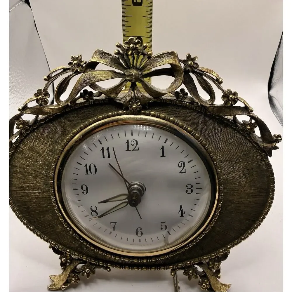 Vintage Matson Garden Party Electric Clock Working Ex Condition Hollywood Regenc